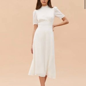 NWT reformation ivory dusk dress size2
